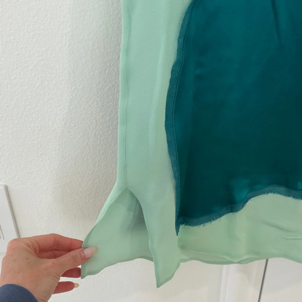 Yves Saint Laurent Teal Pencil Skirt - Picture 5 of 12